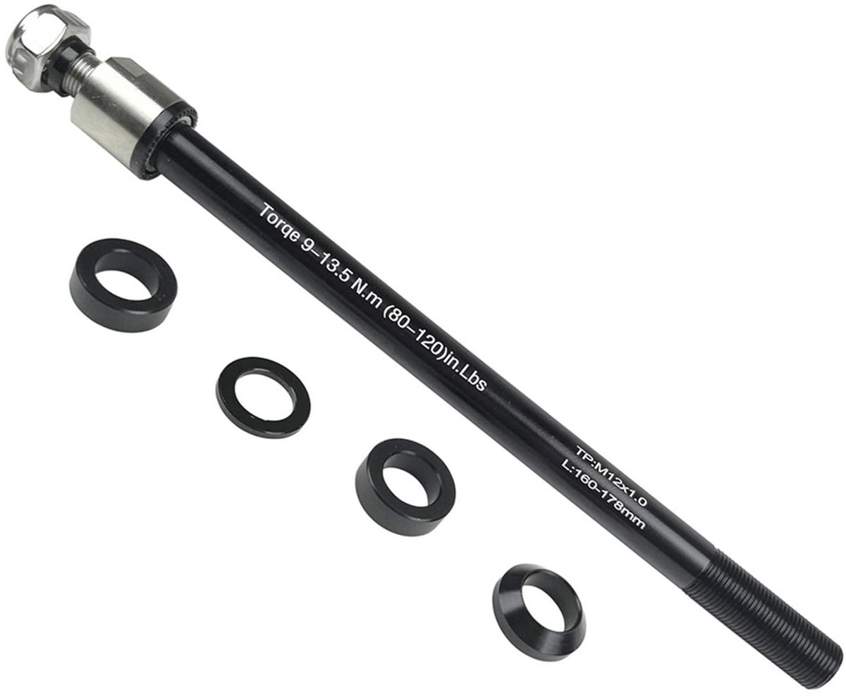 Omgoods - Thru-Axle Fietstrailer Adapter M12x1.0, Verstelbaar van 160–178mm