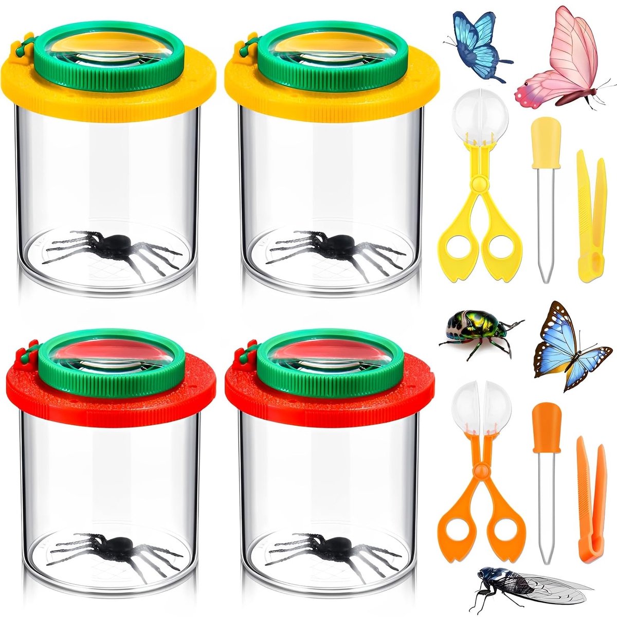 Omgoods - 10-delige Loep Set voor Natuuronderzoek - Voor Kinderen en Avonturiers
