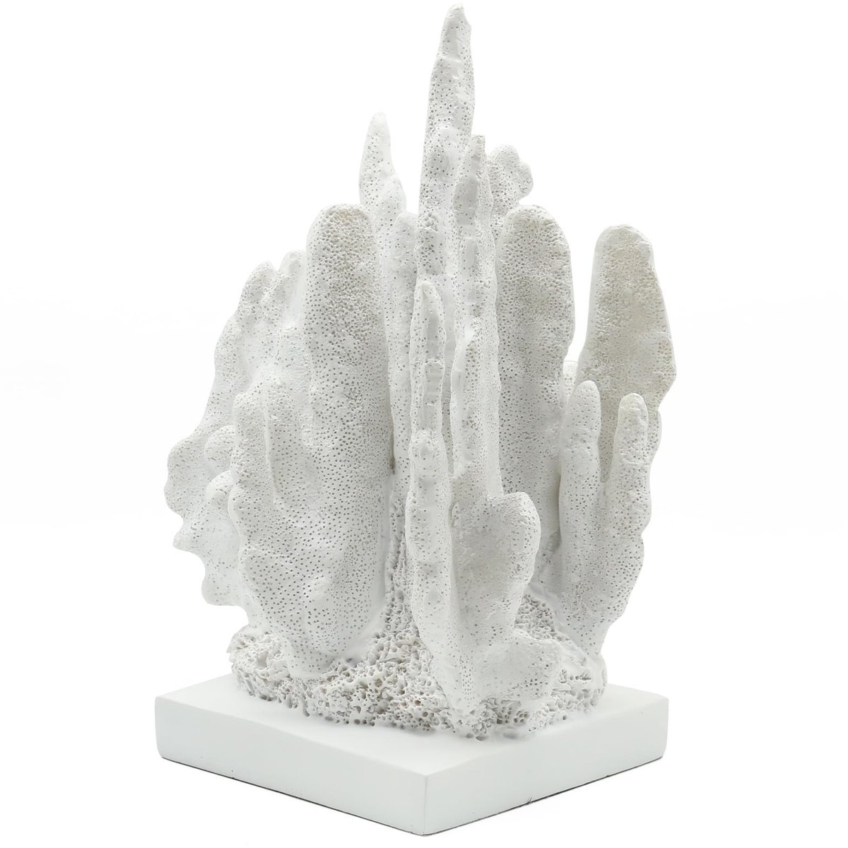 Omgoods - Witte Koraalbeeld - Resin Oceaan Stijl Decoratie