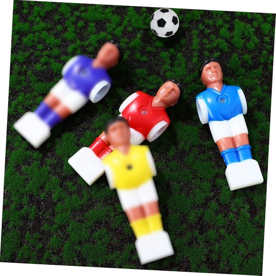 Tafel Voetbal Man 2 Team Tafel Voetbal Voetbal Figuren met Voetbal voor Tafel Gaming Tafelblad Games — afbeelding 4