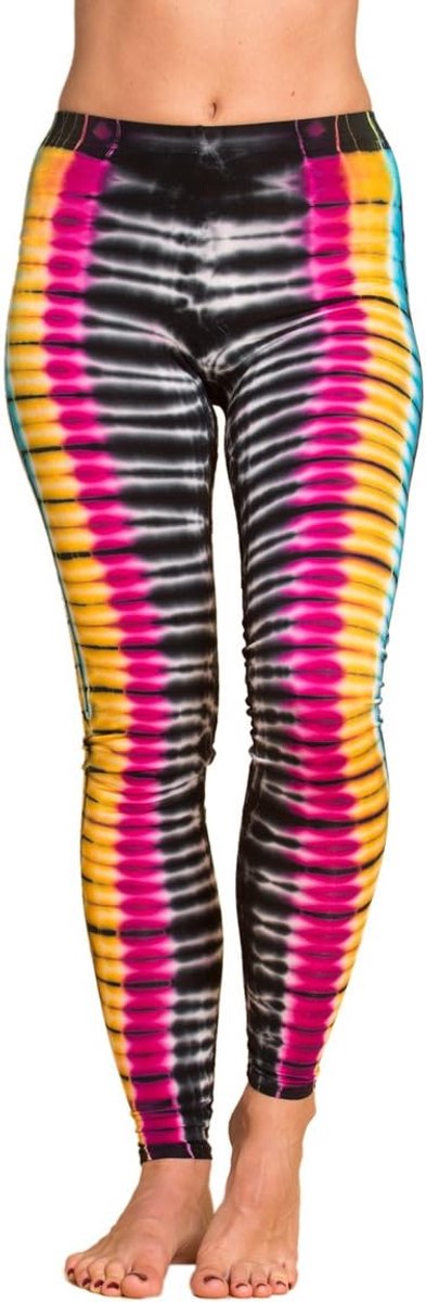 Leggings Zebra voor dames - felle kleuren - comfortabele elastische viscose - yoga, sport, fitness - natuurlijk materiaal - handgemaakt