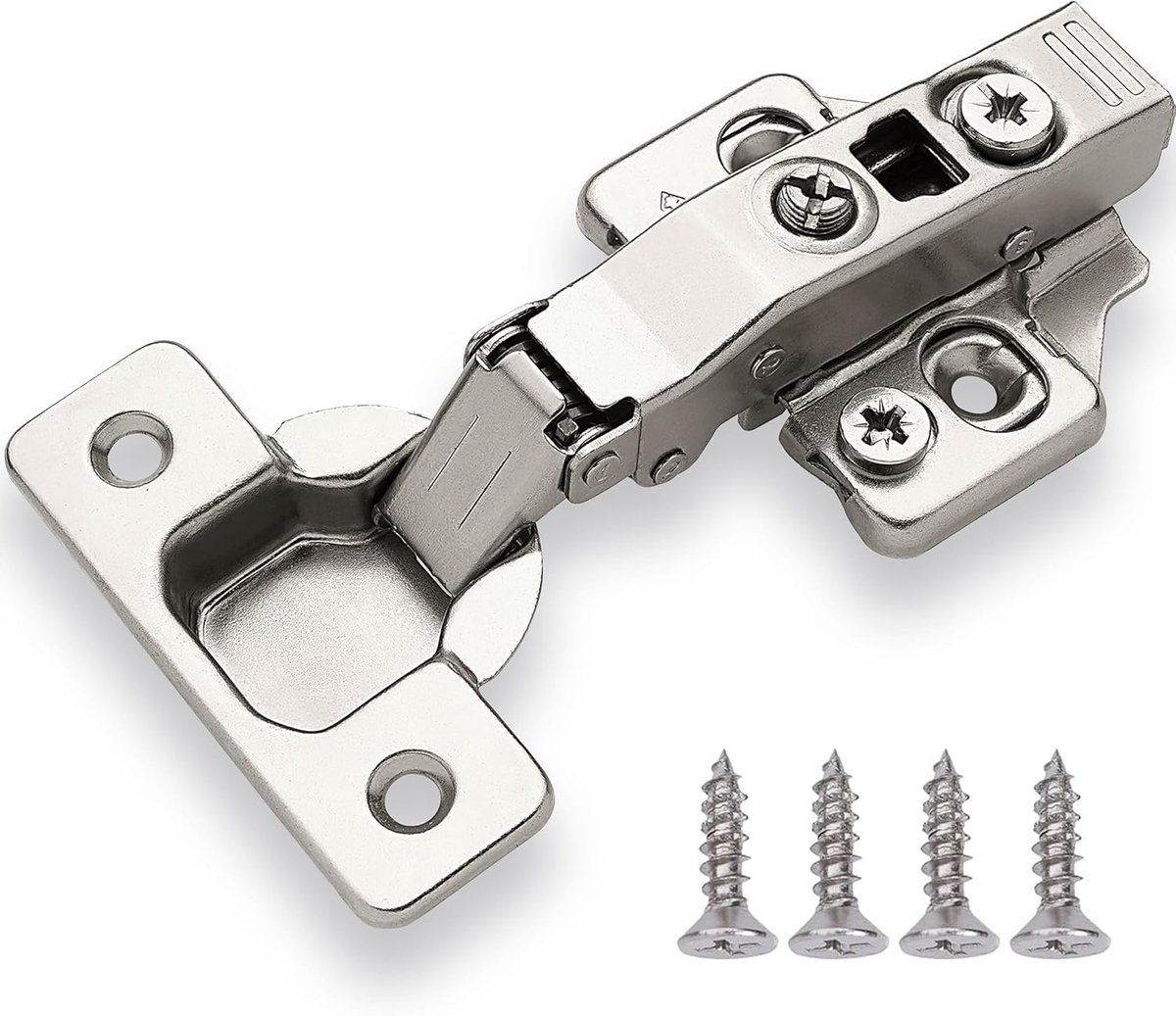 overlay verborgen frameloze kabinet scharnier - zachte sluiting - clip op plaat