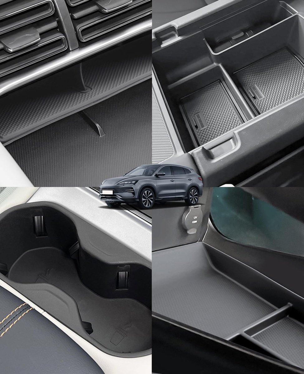 Omgoods - Set van 4 Multifunctionele Opbergboxen voor Center Console - Organizer voor Auto
