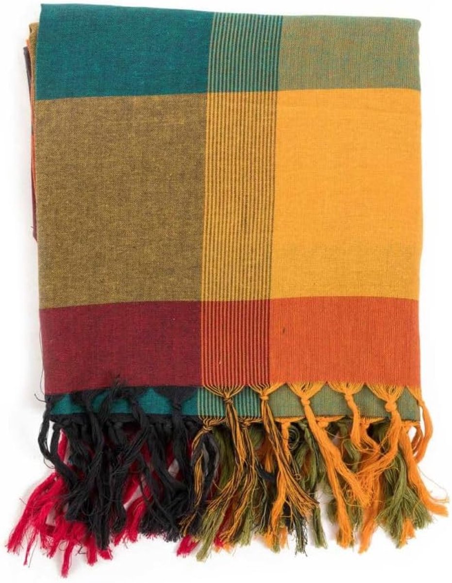 New Madras Sunny jungle – maat S tot XXXL – 100% katoen – oranje – Urban Teufer – comfortabel & origineel – gemaakt in Frankrijk Ethic sinds 2004 - - Unique