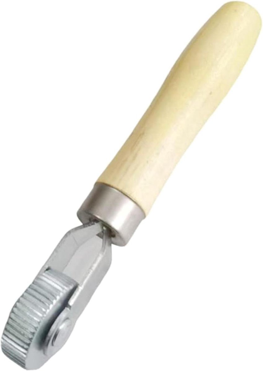 Banden Reparatie Roller - Verdichtingsrol Banden - Bandreparatie Uitvoeren - Met Lagers - 19 cm - Houtkleur