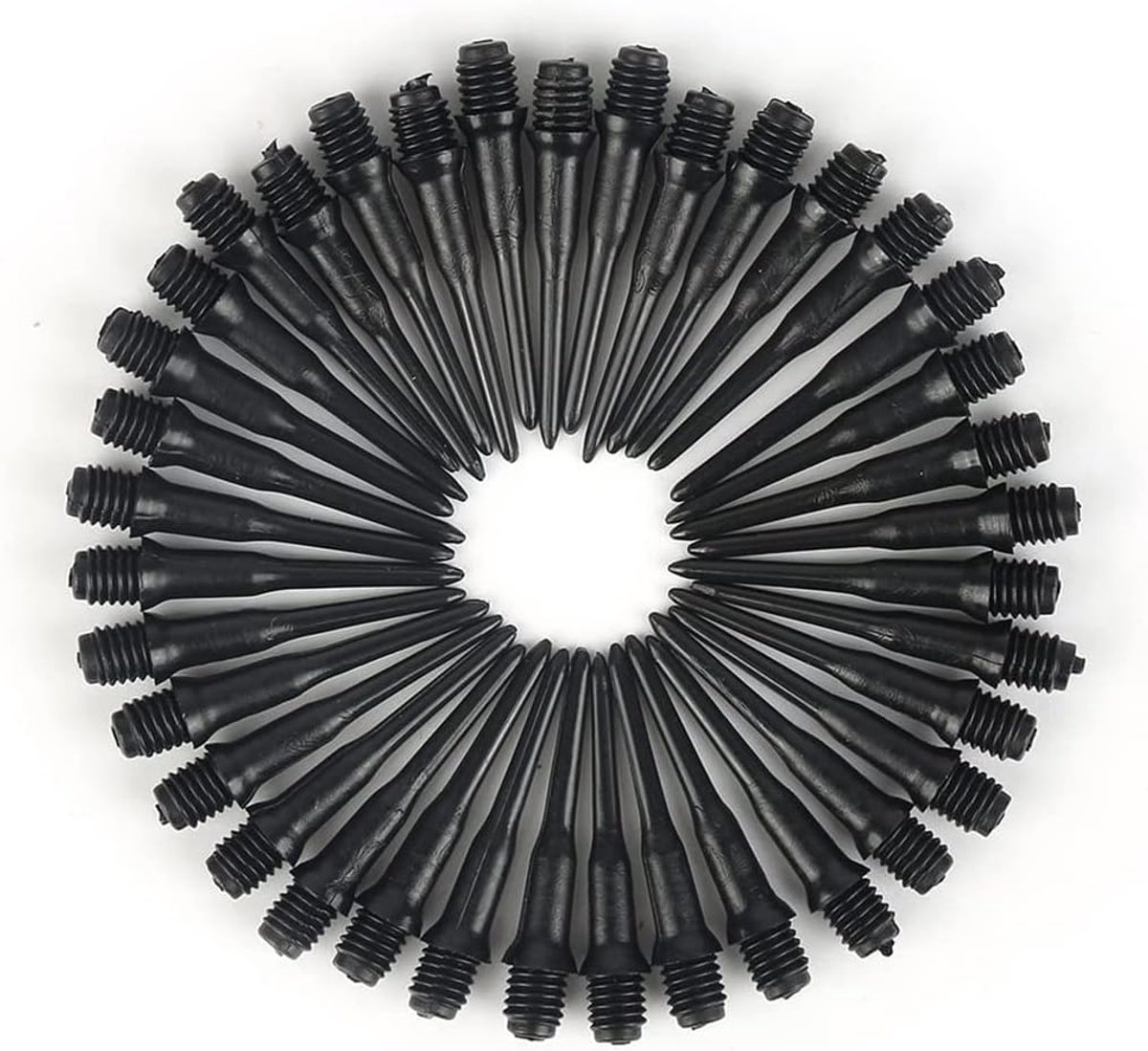 SnelShoppen - 300 Stuks Plastic Dart Tips voor Elektronische Darts, Zachte Dart Tips, Zwarte Dart Tips, 27 mm Lengte, 4.5 mm Draad Diameter, Perfect v