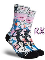 FLINCK RX White Sportsokken - CrossFit, Hyrox & Fitness - Compressie - Anti Blaar - Wit - Maat 42-44