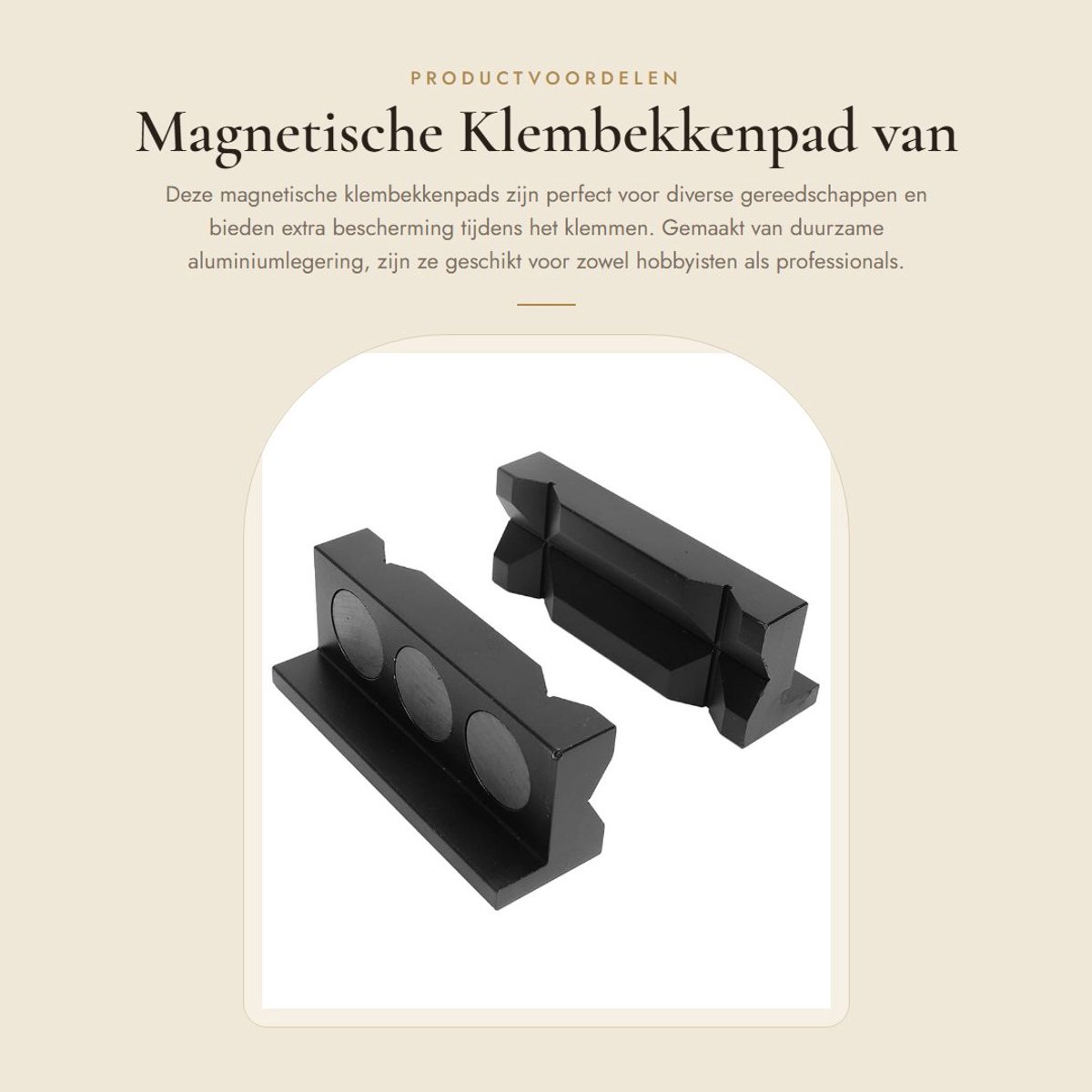 Dailygoods- Klembekkenpad Aluminiumlegering - 2 Stuks - Bankschroefkaken - Klemmen - Houtbewerkingsgereedschap - Uniek Gegroefd Oppervlak - Bankschroefkussen
