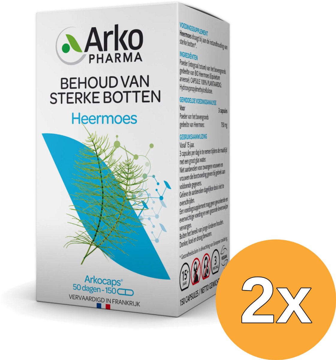 2x Arkocaps Heermoes Bio (150 capsules)