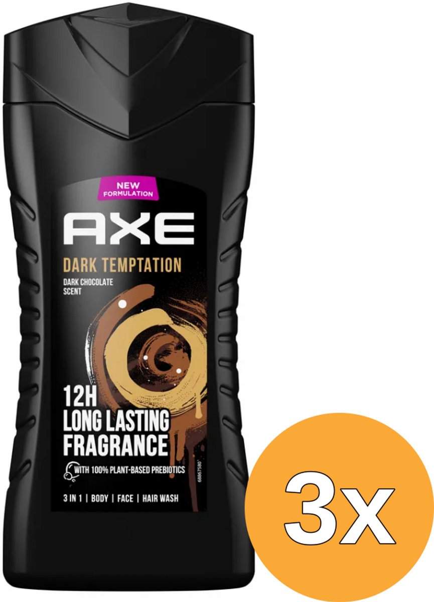 3x Axe Showergel dark temptation (250 ml)
