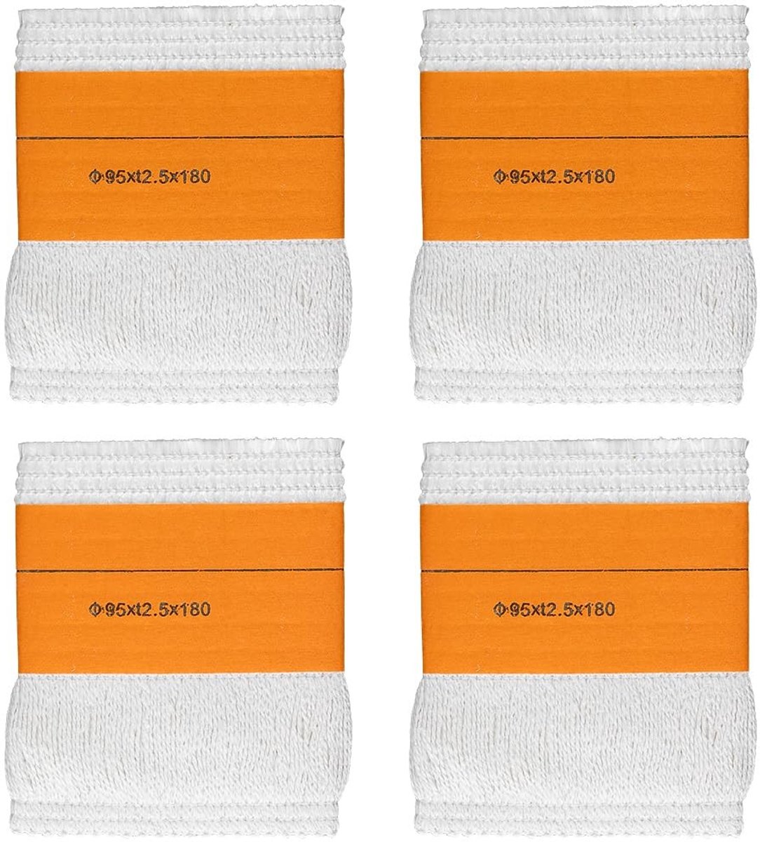 Dailygoods - Verpakking van 4 lonten voor petroleumkachels voor gebruik binnenshuis, lont voor petroleumkachel, petroleumkachel (95 x 2,5 x 180 mm)