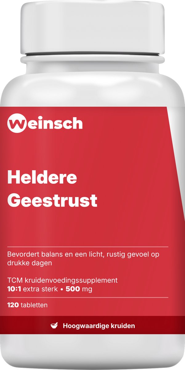 Weinsch Heldere Geestrust (Shi Yi Wei Wen Dan Pian) | 10:1 extra sterk | 500mg | 120 tabletten