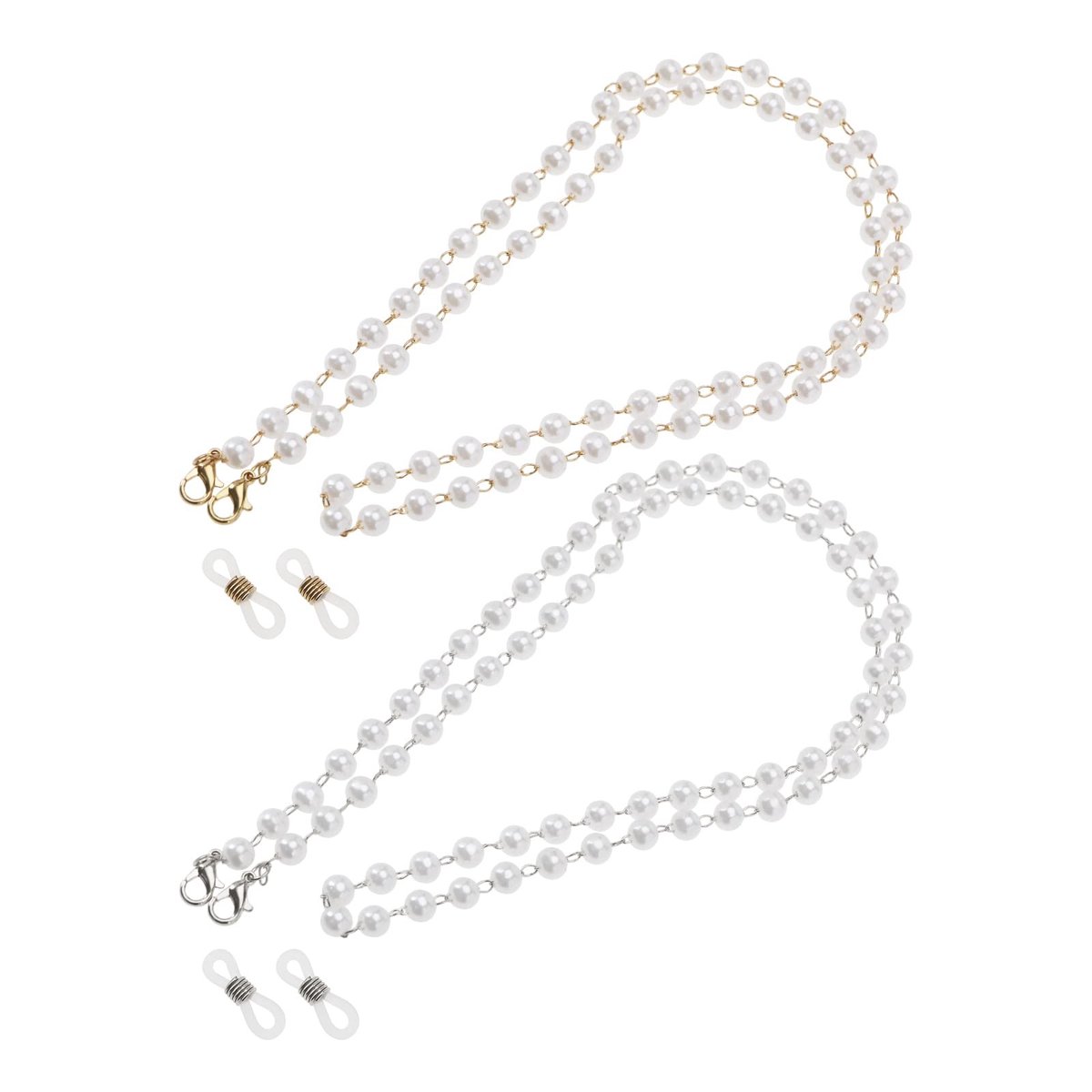 Dailygoods- Brilketting Decoratieve Parels - Brillenkoord Verstelbaar - Brillenkoord Sport - Brillenkoord Dames - Brillenkoord Neopreen - 70 cm Lengte