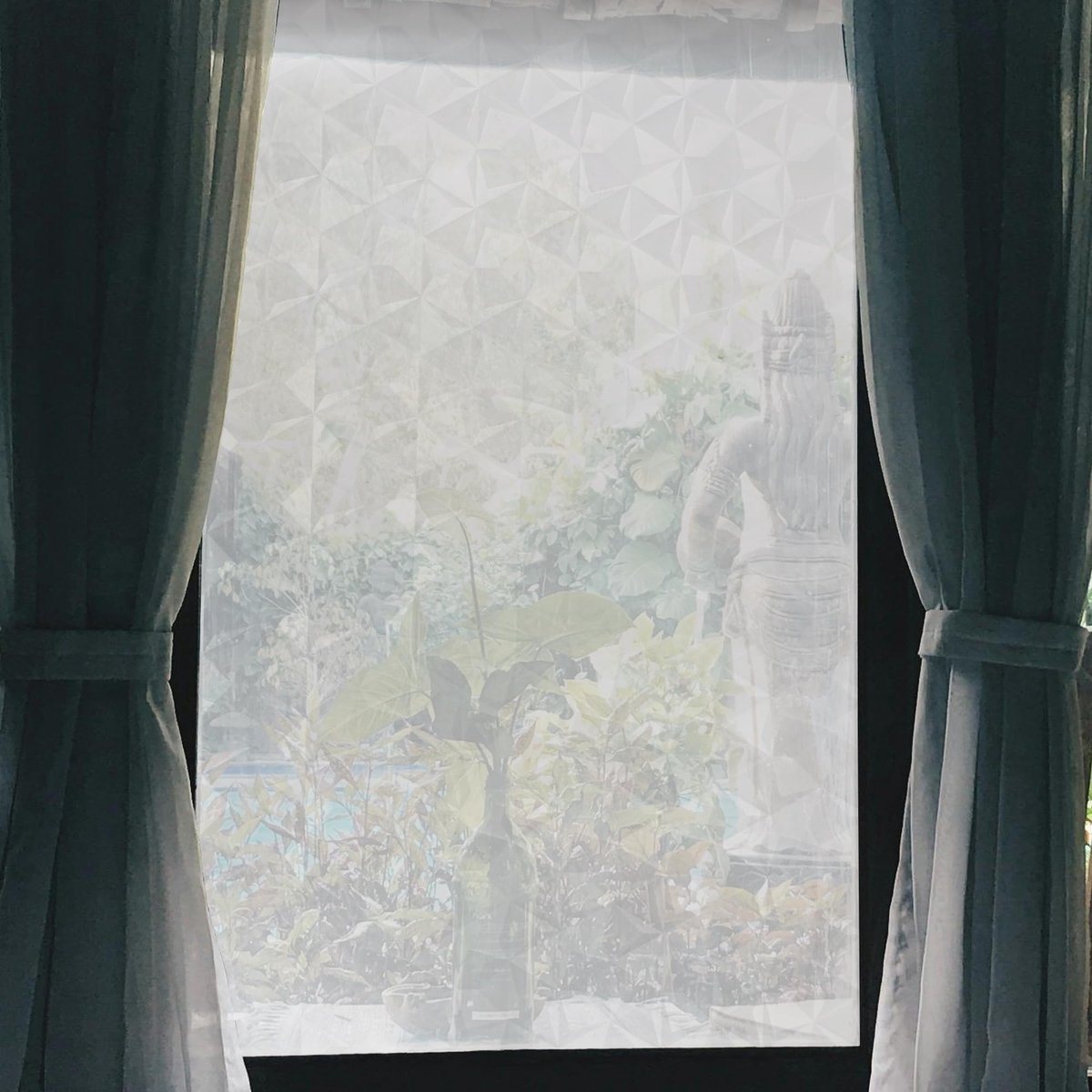 Dailygoods- Privacy Film - Raamfolie Anti Inkijk - Statisch - Verduisterend - Decoratief Patroon - Hoogwaardig PVC