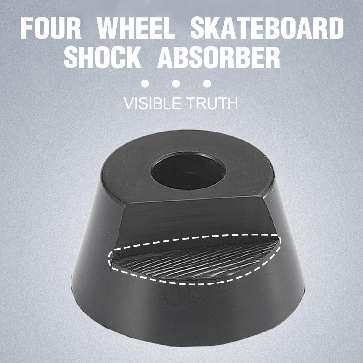 Dailygoods - Skateboard bushings set - 4 stuks stuurrubbers voor trucks