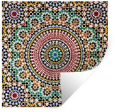 Stickers Stickers muraux - Une vue de dessus de la mosaïque marocaine - 30x30 cm - Film adhésif