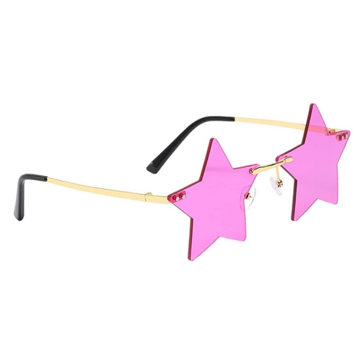 Dailygoods- Zonnebril Retro - Zeshoekig Model - Lichtgewicht Metaal - Anti-Ultraviolette Coating - Comfortabel Neuskussen - Totale Breedte 136mm - Fashionbril
