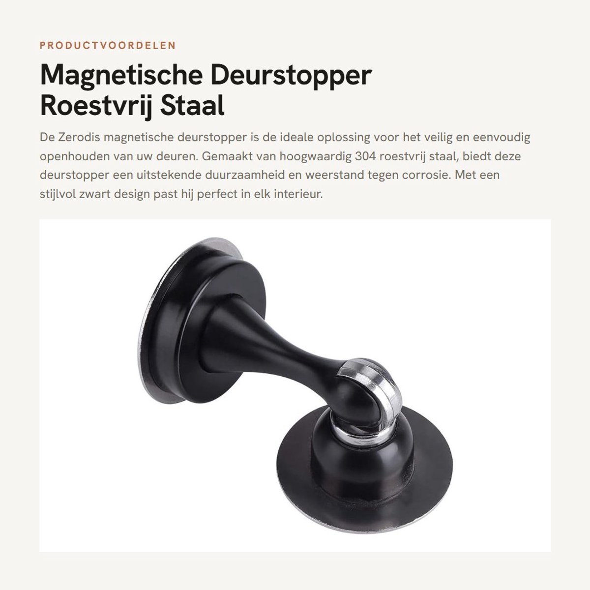 Dailygoods- Deurstopper Hoogwaardige Kwaliteit - Deurvastzetter - Deurstoppers voor Binnen - Deurstopper Zelfklevend - Deurstopper Muur - Schokbestendig en Eenvoudige Installatie - Deurbuffer