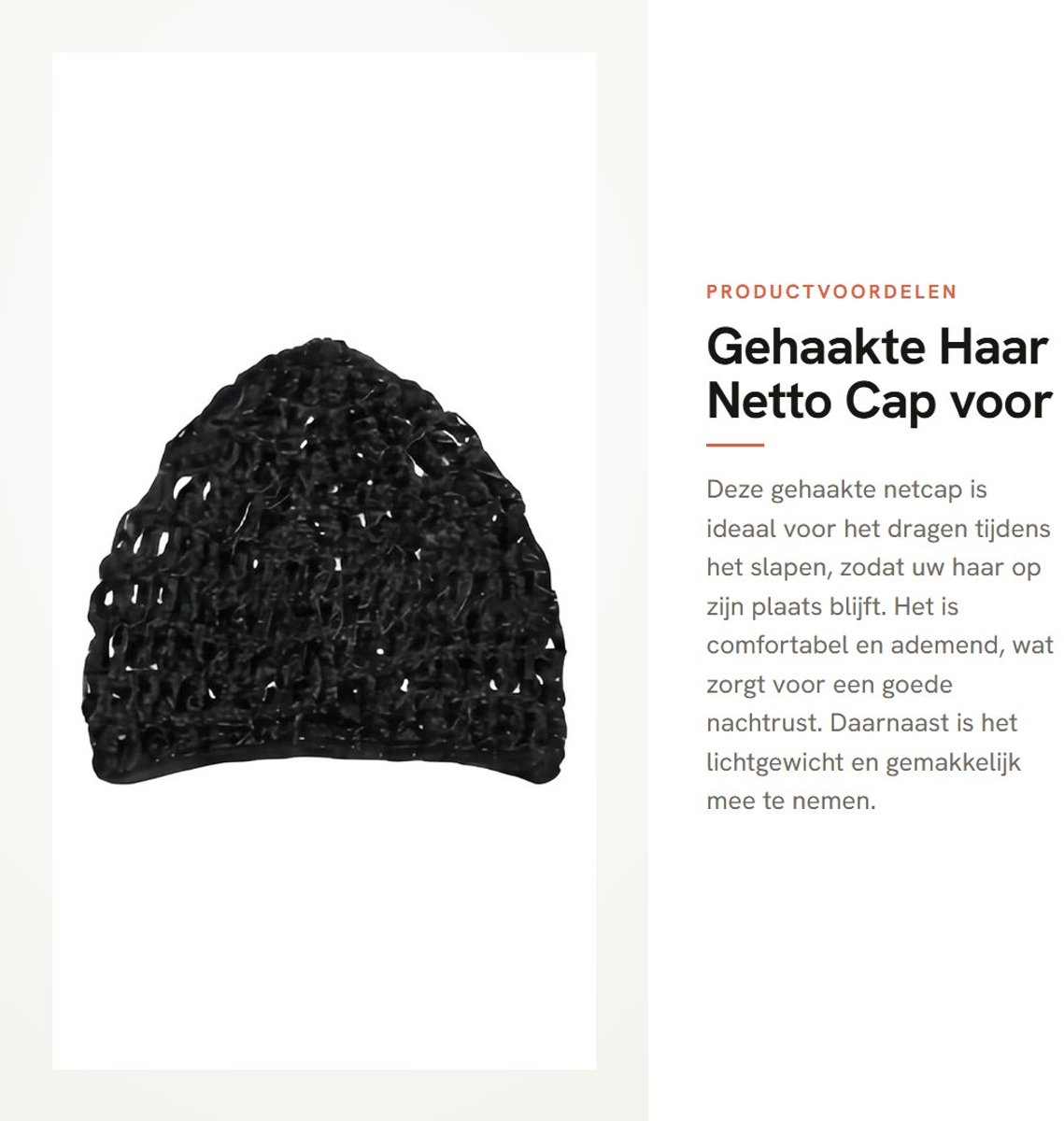 Dailygoods- Haarnet Lichtgewicht - Haarnetjes - Zwart - Opvouwbaar - Comfortabel - Duurzaam Materiaal - Haarband