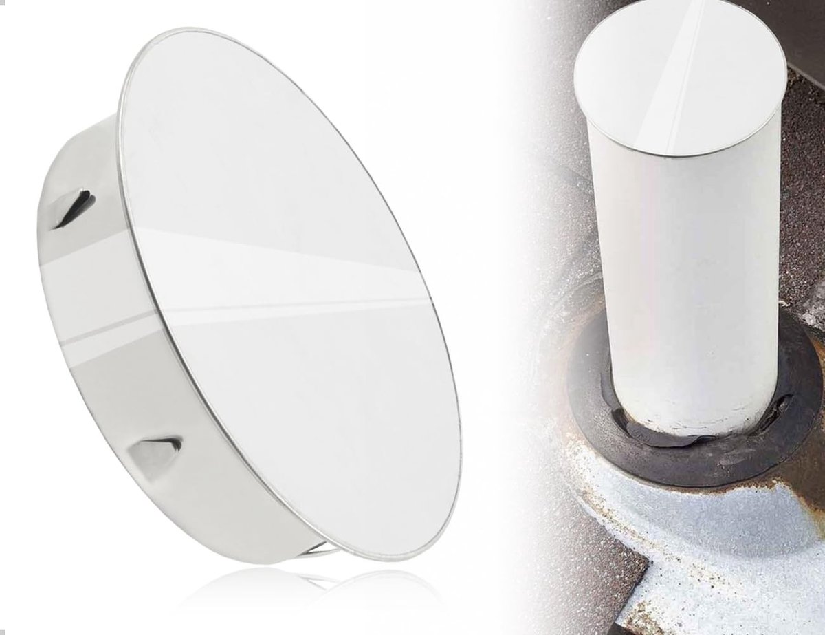 Dailygoods- Schoorsteenafdekking Roestvrij Staal - Regenkap - Trekkap - Kachelpijp-afdekking - Commercieel Gebruik - Duurzaam - Schoorsteenkap