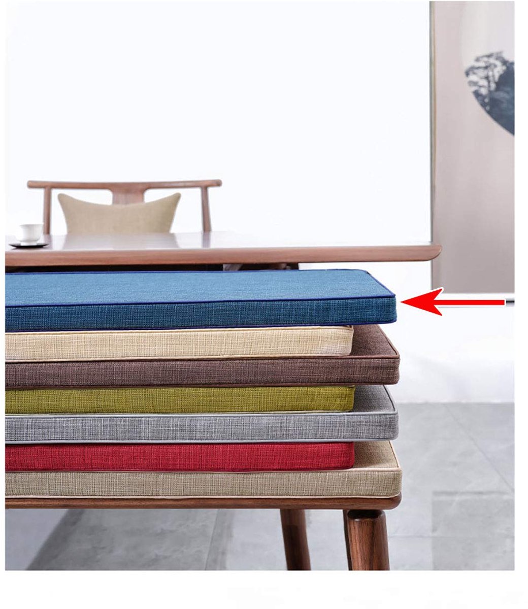 bankkussen, zachte ligstoel kussen bank schommel kussens, 2 zitplaatsen grote tuin stoel kussen pad tuin bank patio pad -blauw 150 × 40 × 3 cm (59 × 15 × 1,2 inch)