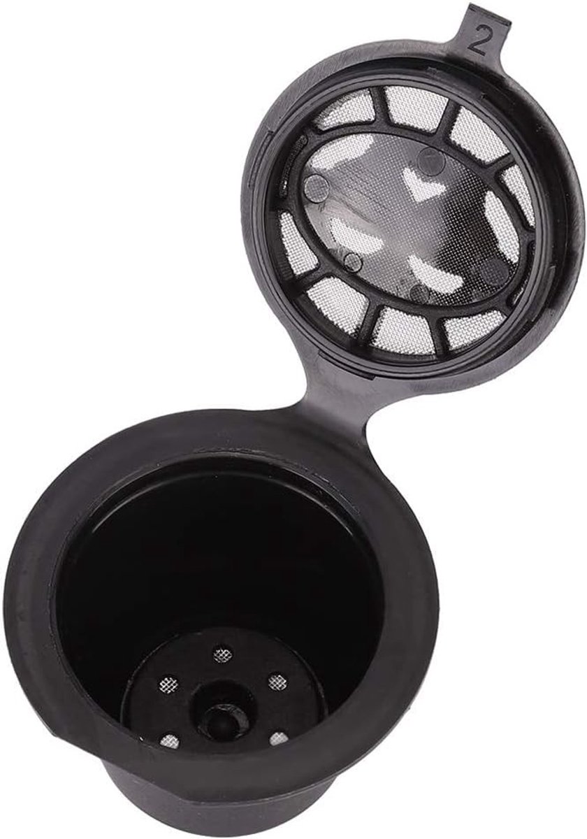 Duurzame Herbruikbare Koffiecapsules, 3-delige Set met Filters, Lepel en Borstel voor Nespresso Machine, Ideaal voor Koffieliefhebbers