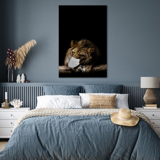 Affiche Bouche bouche - Lion - Animaux - 80x120 cm