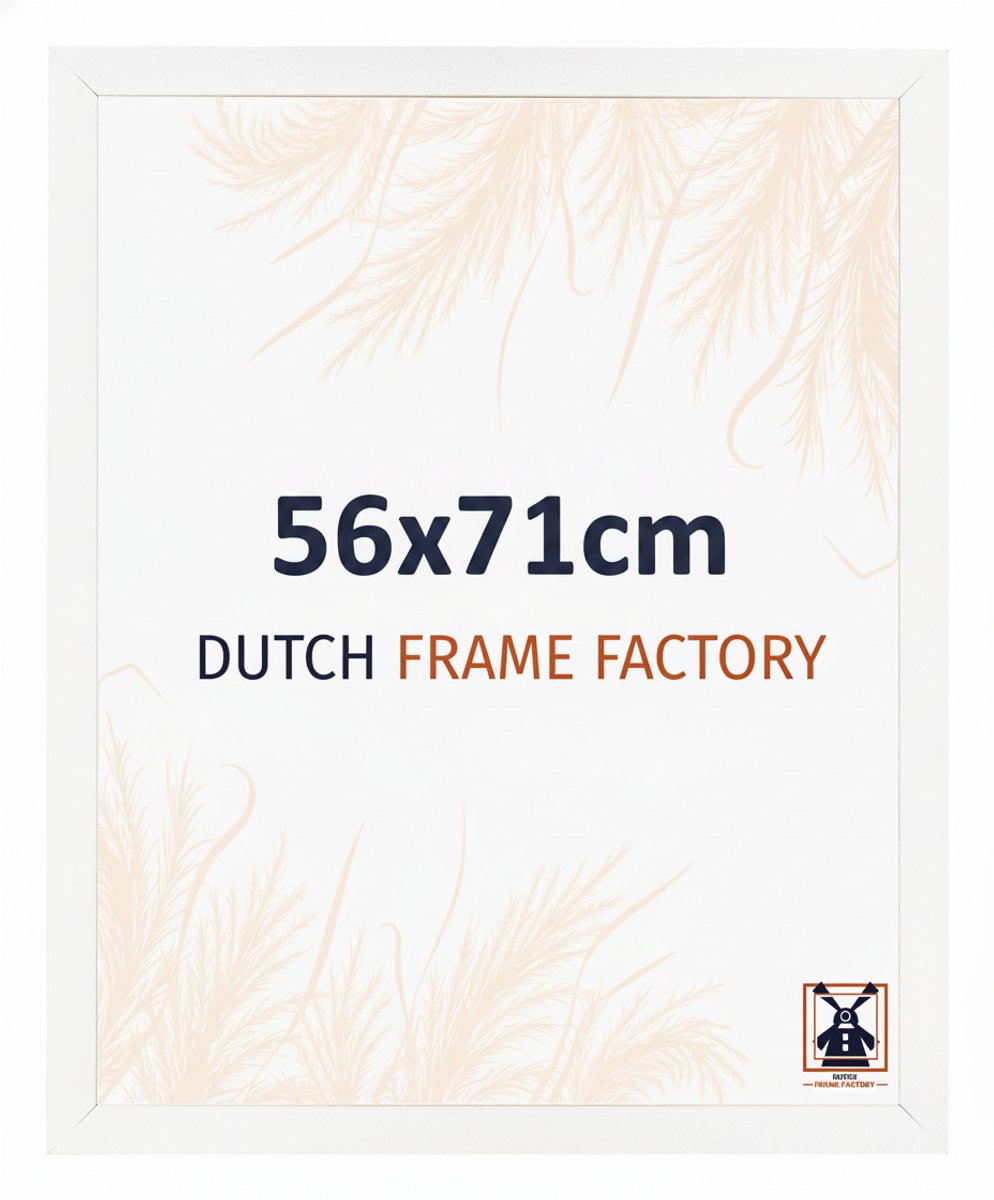 Fotolijst 60x85 cm - MDF - Wit Hoogglans - Benno