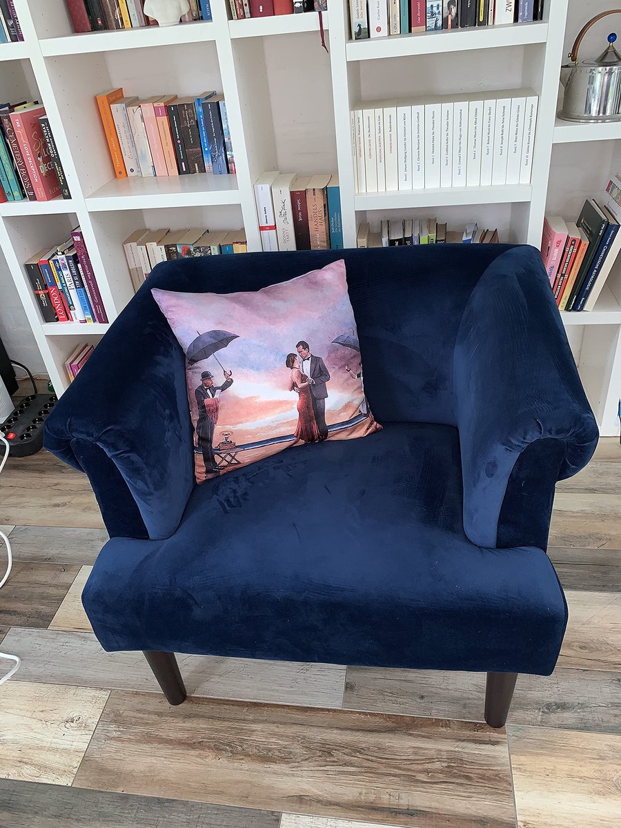 LILIENFELD Kussen Theo Michael Hommage to The Singing Butler Art Motief Decoratief Kussen 40 x 40 cm Sofa Kussen Deco Huis Woonkamer Kussenhoes met Vulling Aan beide zijden bedrukt