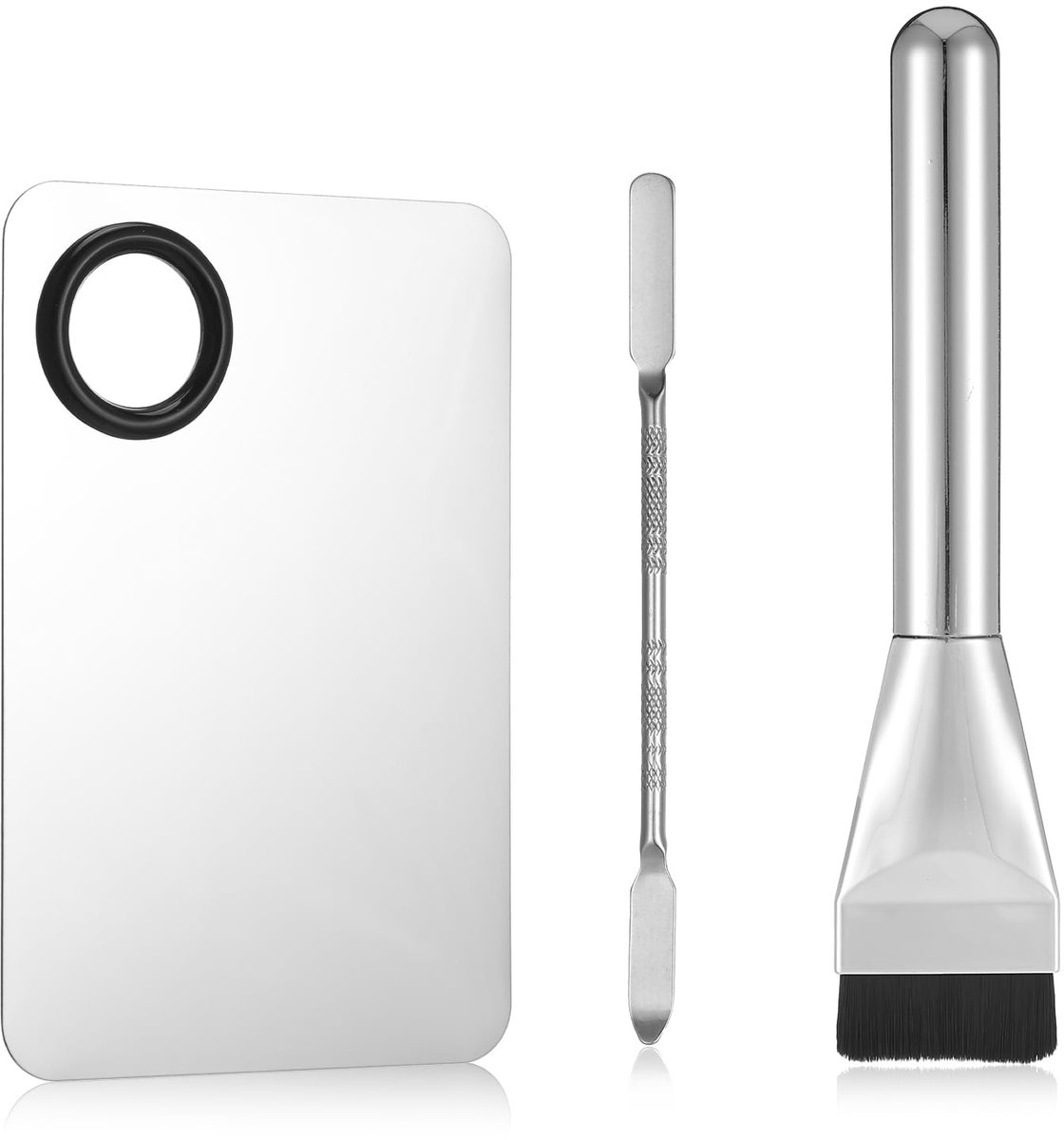 Spatel gereedschapsset, inclusief mengpalet, foundation spatel, paletlade, make-upaccessoires voor vrouwen