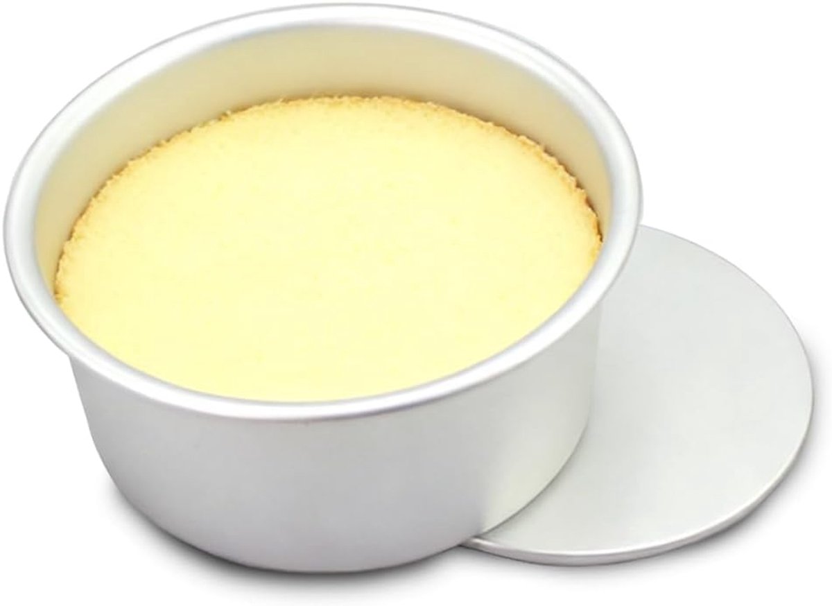 Ronde Bakvorm, 34 cm ronde cakevorm, bakvorm set, taartvorm, bakvormen, ronde roestvrijstalen cakevorm met antiaanbaklaag voor cakes, brownies, taarten, lasagnes