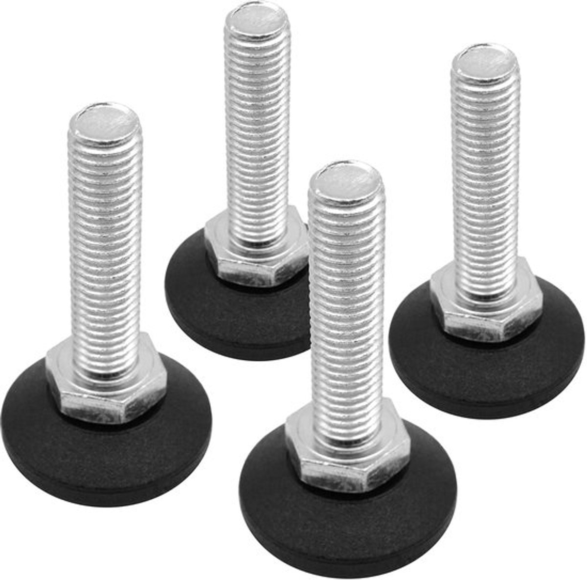 Store_8 - Verstelschroef - Draaibare Voet - Zwart - M12 x 50 mm