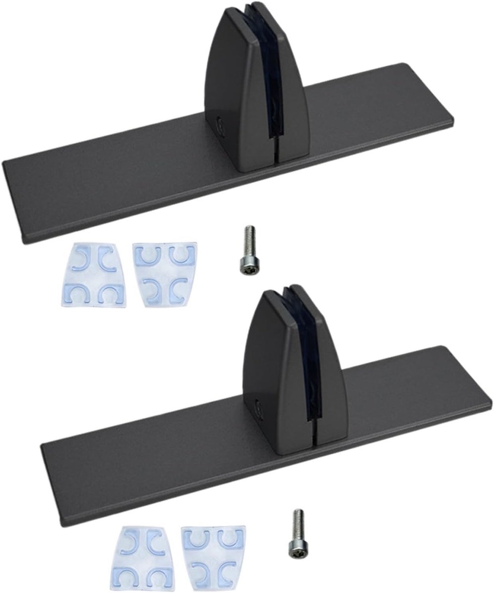 Set van 2 T-vormige bureauscherm klemmen, aluminiumlegering, bescherming tegen niezen, klemsteun voor 2-25mm scheidingswanden, ideaal voor kantoor en thuisgebruik
