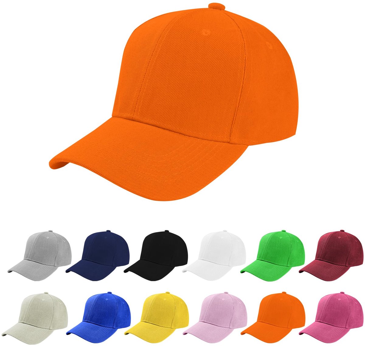 Aomig baseballpet voor heren, klassieke effen honkbalhoeden, polostijlhoed, verstelbare sportpet, ademende zomerzonneklephoed