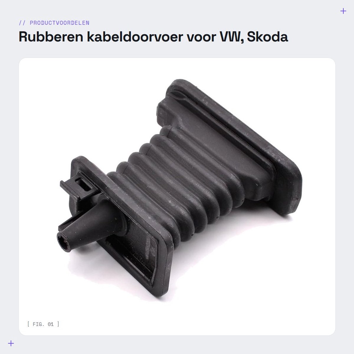 Dailygoods - Rubberen kabeldoorvoer voor VW, Skoda en Seat modellen - 1K0959843C