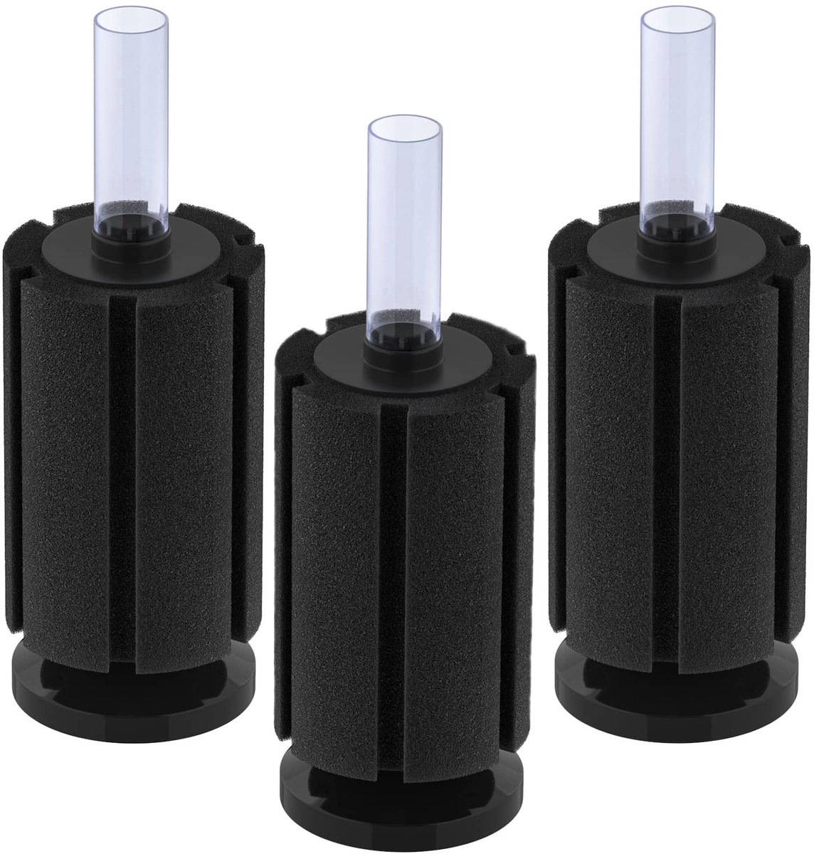 Dailygoods - Pawfly Aquarium Bio Spons Filter Stille Betta Fry Garnalen en Kleine Vissen Schuimfilter voor Vissen Tanks tot 80 Liter， 3 Pack