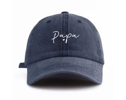 ACEP Papa Pet - Papa - Grijs - Vaderdag - Vaderdag cadeautje - Pet - Petten - Pet Heren - Baseball cap - Cadeau - One Size