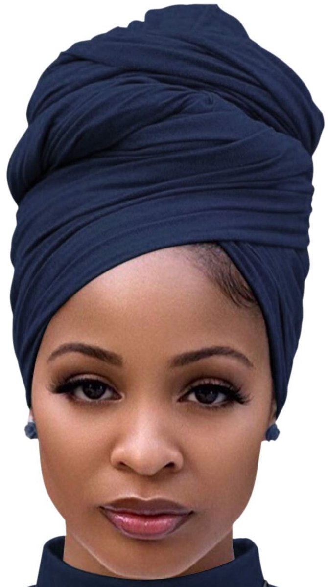 Haar Wrap voor Zwarte Vrouwen met Natuurlijk Haar Grote Stretch Zachte Rand Sjaals voor Vlechten Dreadlocks