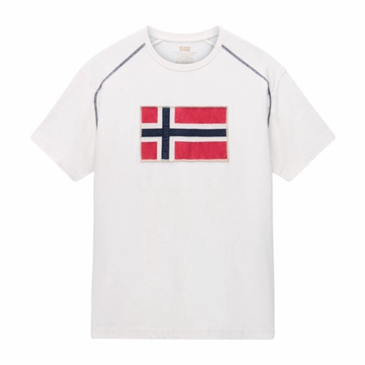 T-shirt Napapijri S-Reflect Witte Fluistering