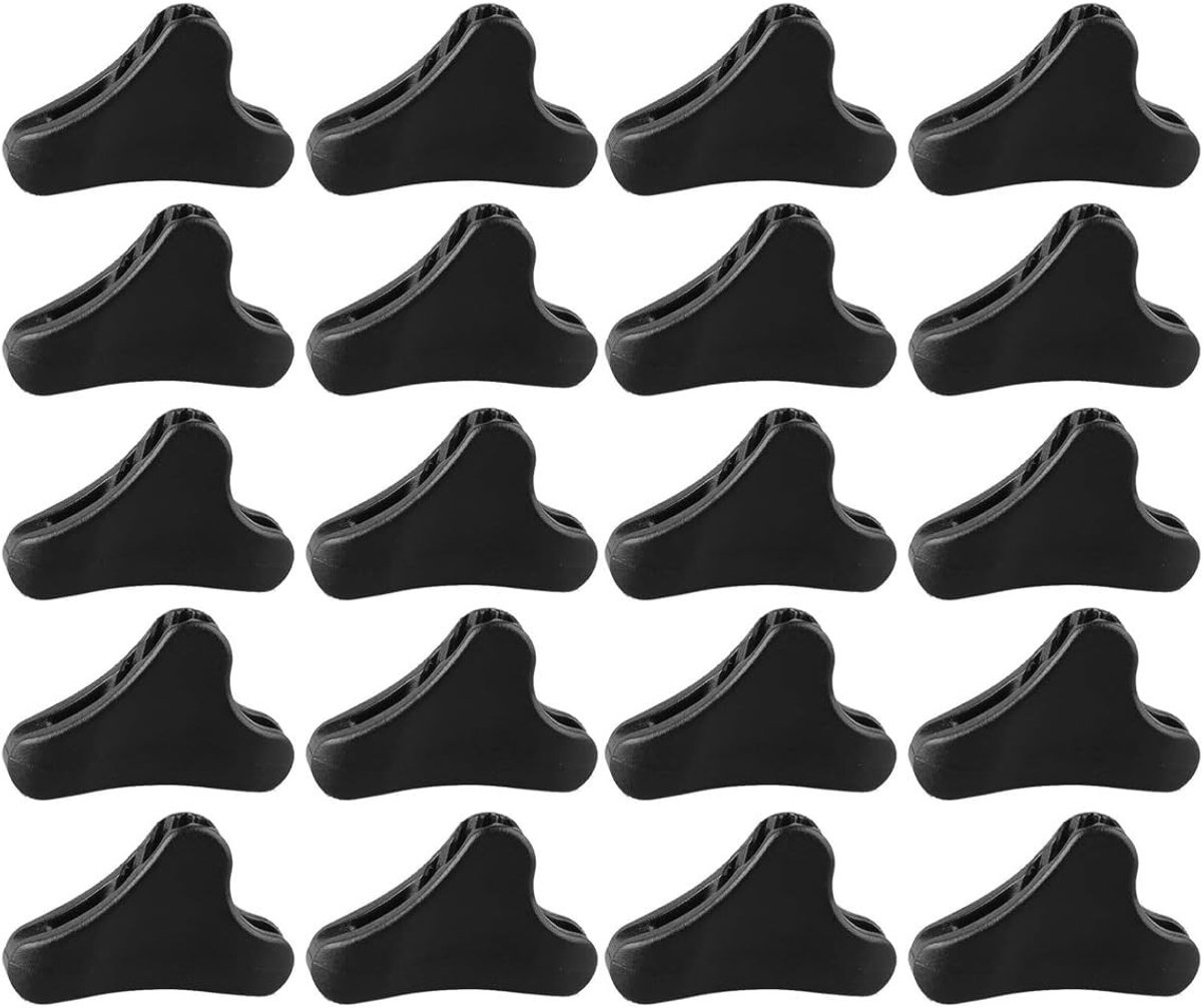 Dailygoods- Touwspanners 20 Stuks - Lichtgewicht Kunststof - Driehoekige Vorm - Voor Tenten/Luifels - Houdt Touwen Tot 3 mm Vast - Ideaal Voor Kamperen - Tentspanners