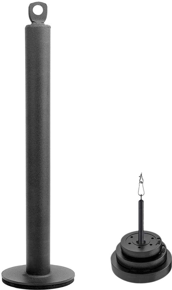Plaat Laadpen Gewichtslaadpen Halter Zwart Laadpin Halterschijflaadpen Fitness plaatlaadpen Home Gym Krachttraining Hijshouderstandaard Fitness Katrol Kabel Systeem Diy Thuis Garage Laadpin
