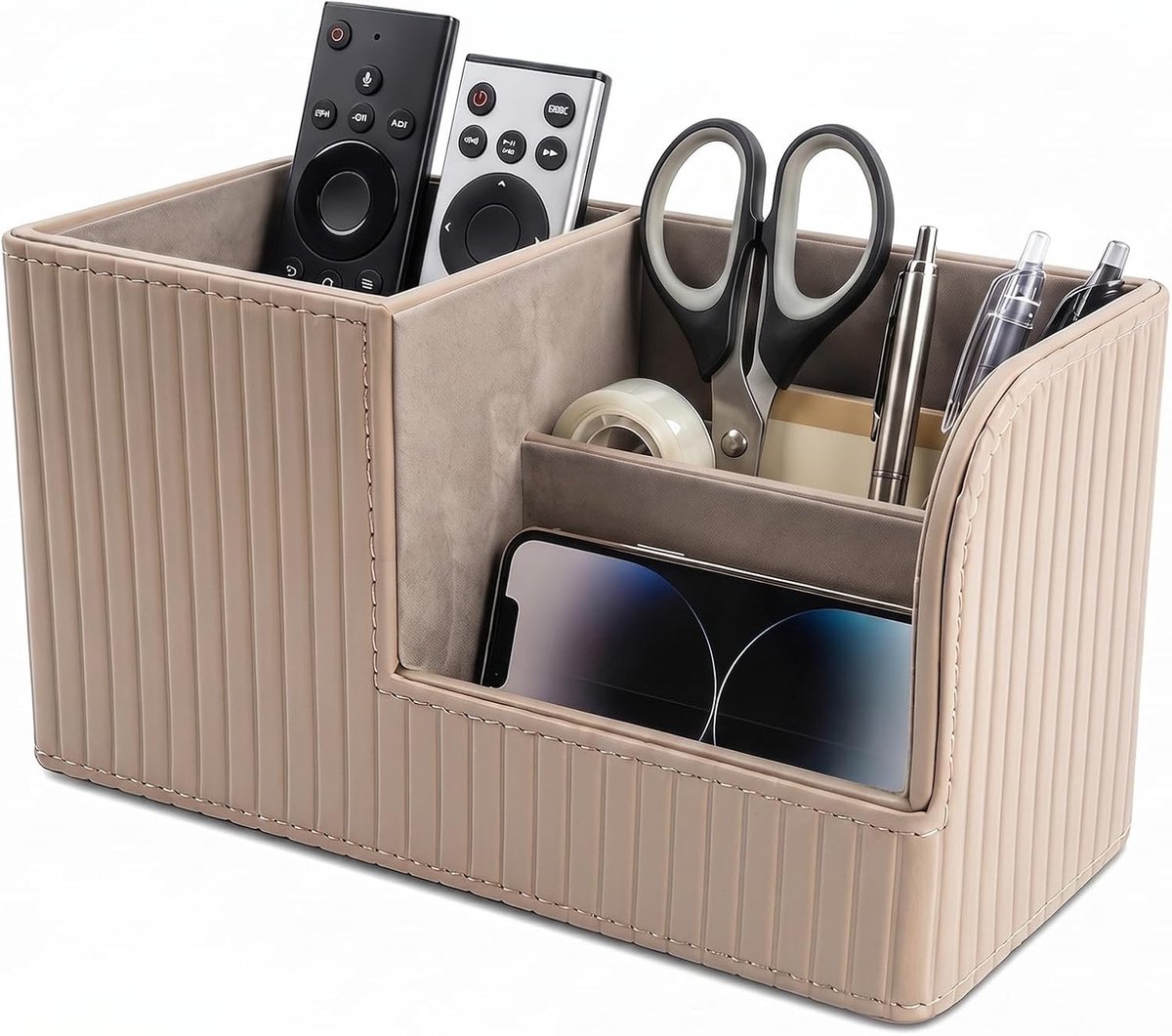 Multifunctionele Bureau Organizer met 3 Compartimenten voor Pennen, Kantoorbenodigdheden en Schoolspullen