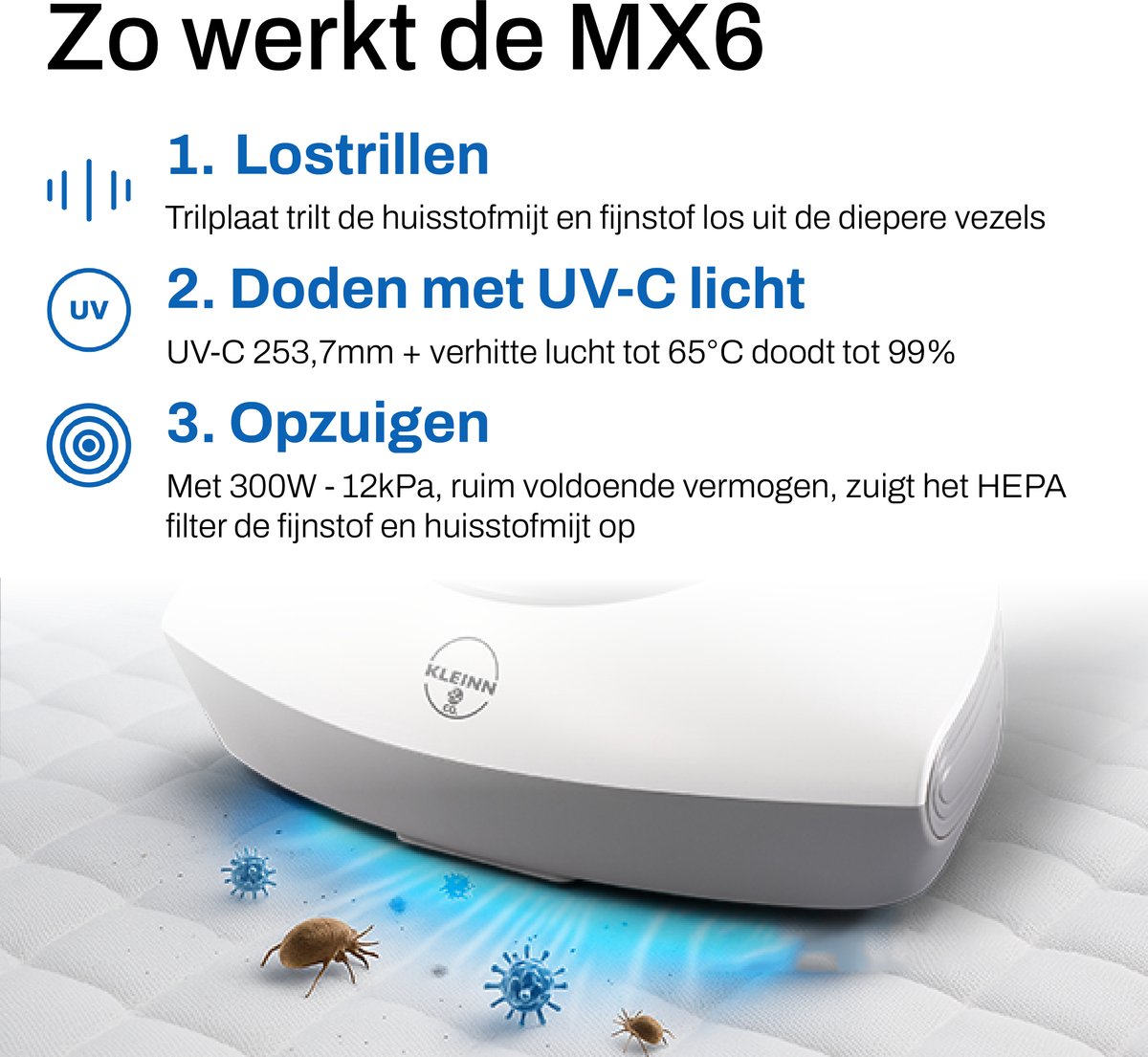 KLEINN & co. Bank en Matras Reiniger - Tapijt Reiniger - afbeelding 2