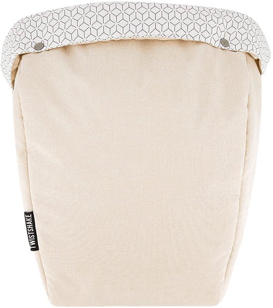 Kinderwagen Zitting - Zitje Voetenzak - Comfortabel Reizen - Ademend Zacht Materiaal - 48x44x10 cm - beige — afbeelding 3