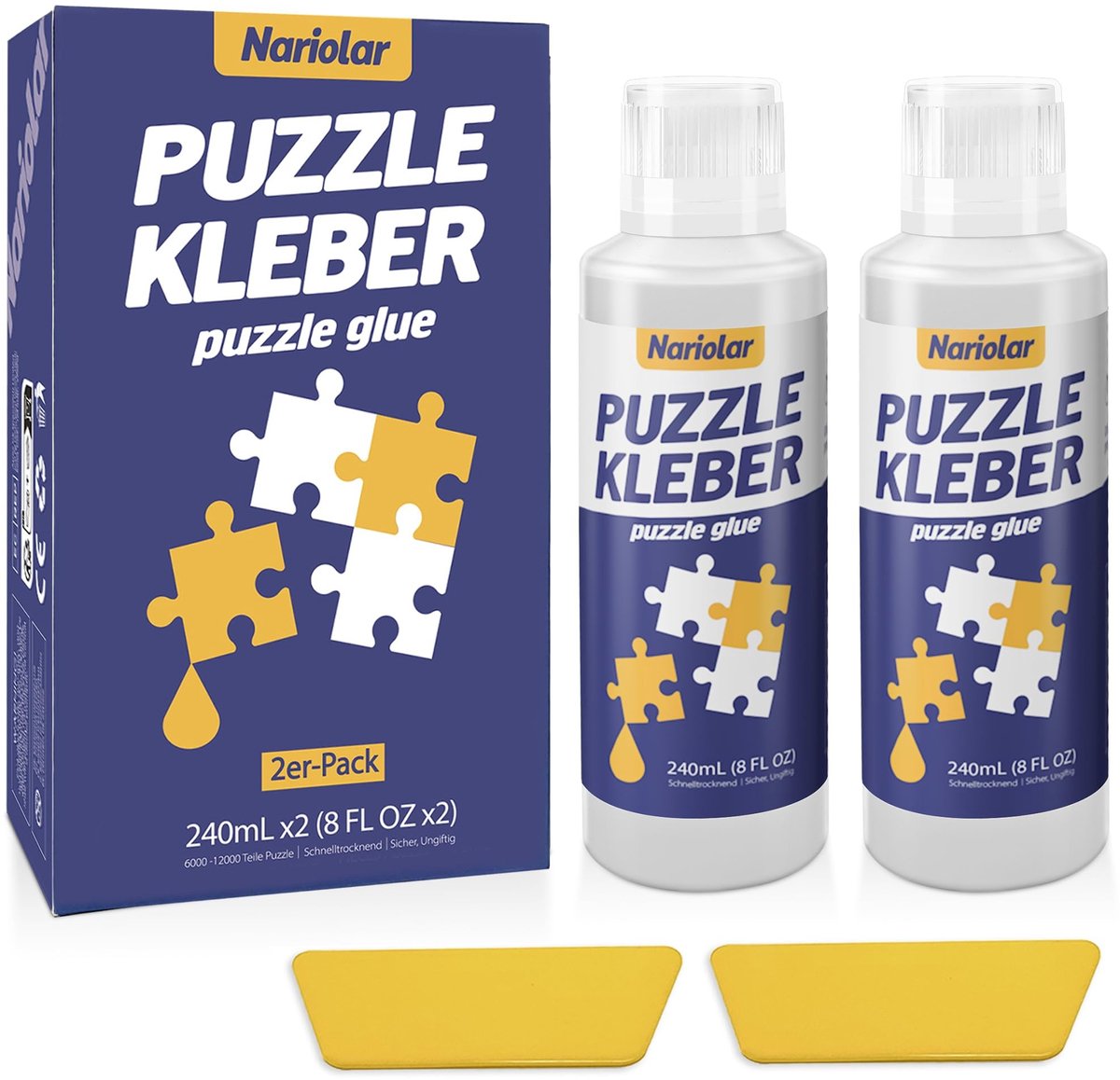 SolidKeus - 2 x Puzzle Lijm met Applicator, 480 ml voor Decoratie