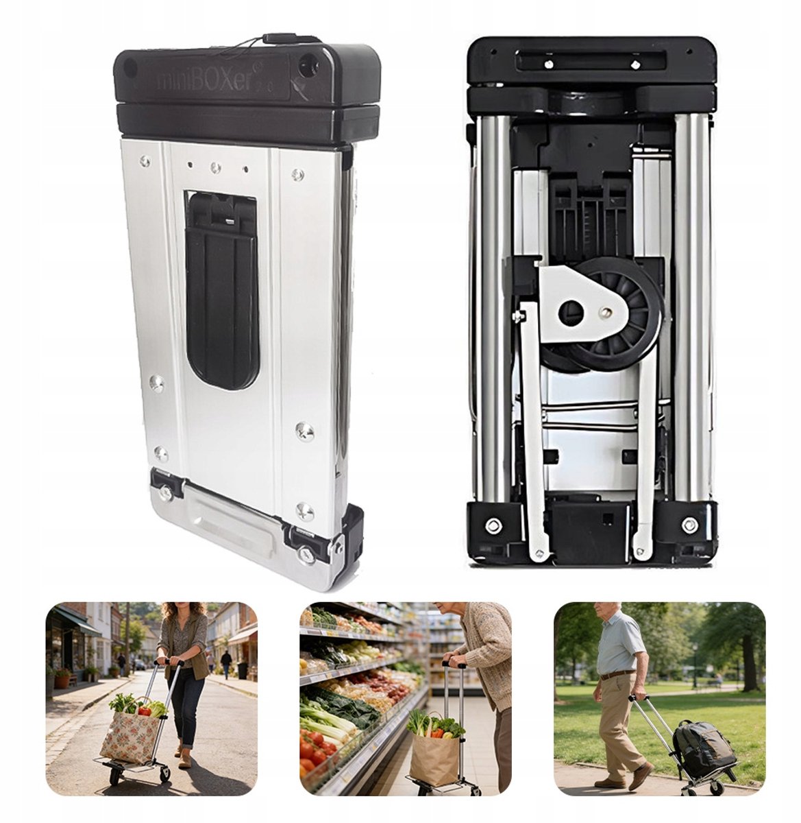 Compacte Opvouwbare Handkar - Lichtgewicht & Draagbaar