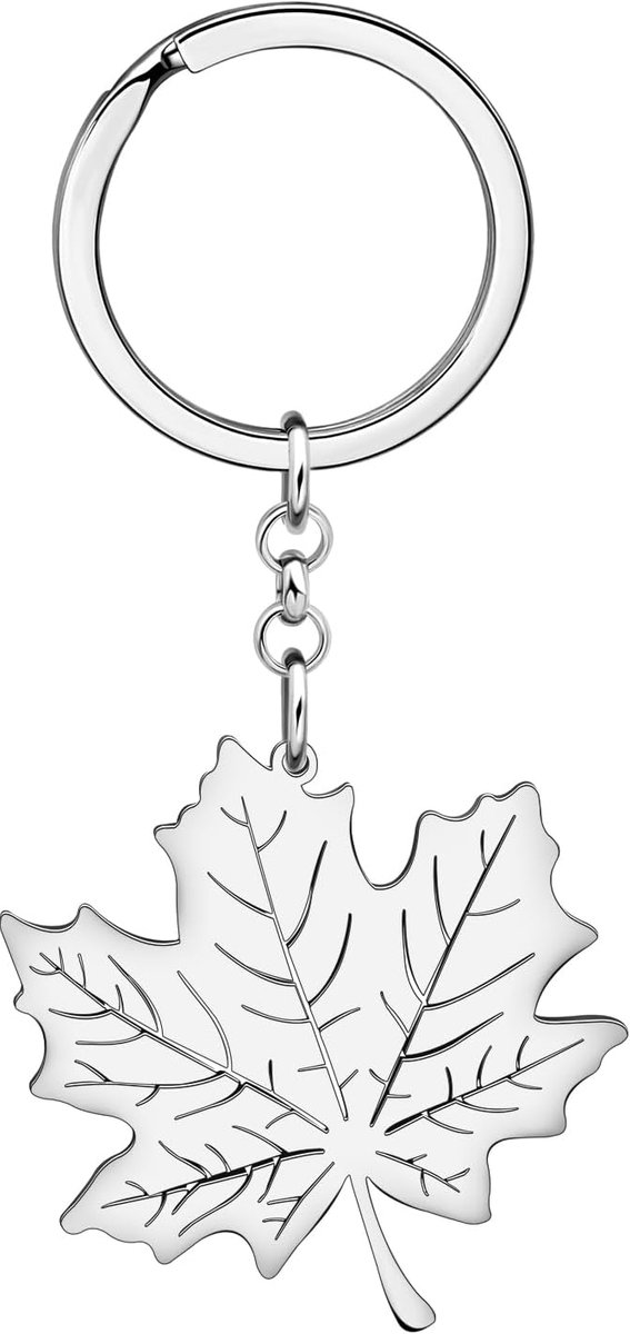 Nieuwigheid Esdoornblad Sleutelhangers Auto Sleutelhanger Mode-sieraden voor Vrouwen Meisjes Charms Geschenken