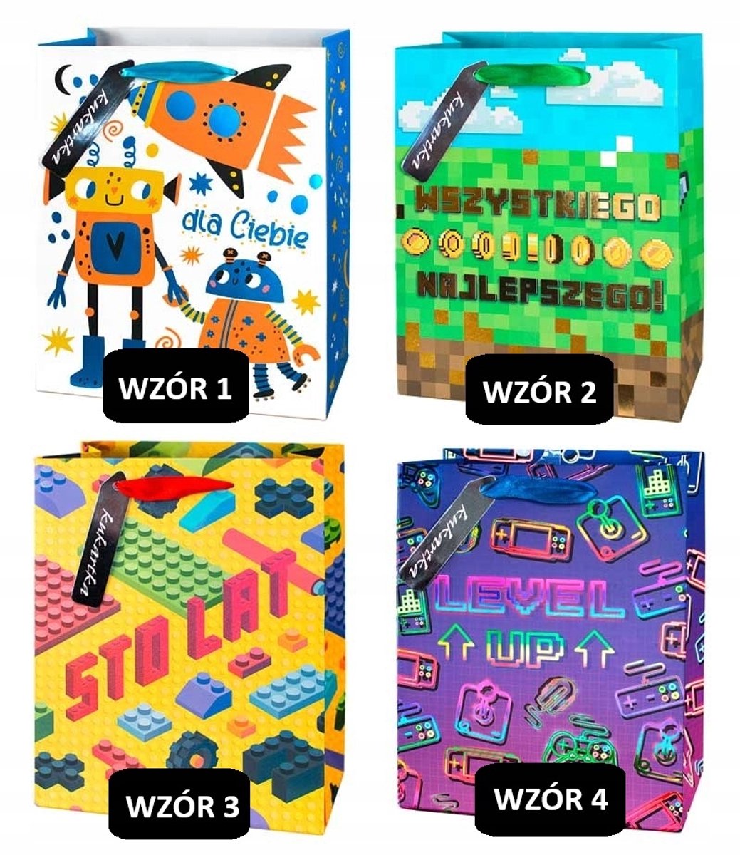 Kindercadeautas (blokken, spellen) 26x32x13 cm, Uniek Design