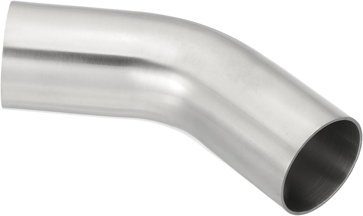 45 graden elleboog, 1 5/8 inch uitlaatpijp elleboog OD intercooler pijp doorn elleboog elleboog connector voor HVAC trapleuning, 1 stuk