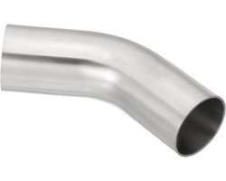 45 graden elleboog, 1 5/8 inch uitlaatpijp elleboog OD intercooler pijp doorn elleboog elleboog connector voor HVAC trapleuning, 1 stuk